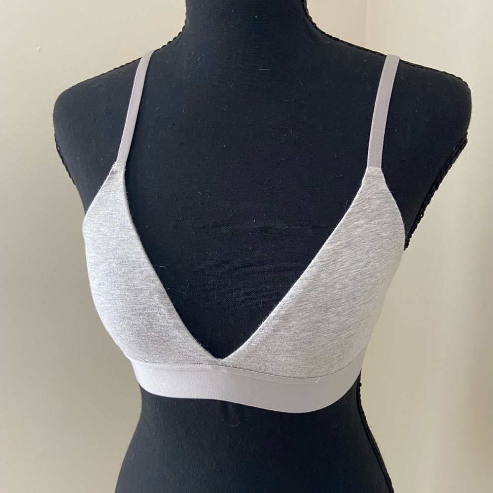 Auden Heather Gray Wireless Triangle Bralette